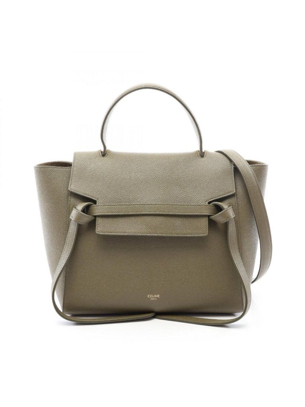 Celine Belt Bag Micro 2-Way Olive Leather